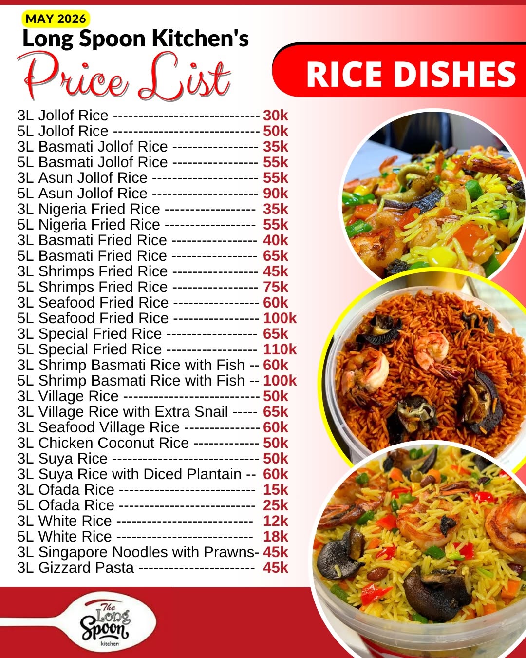 Our new price list 
We never like increasing our prices but with the current economy and rising costs, it has become necessary to maintain the quality and service you deserve. Thank you for your understanding and continued support ❤️❤️❤️❤️