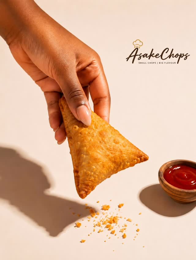 Golden. Crispy. Irresistible. 🤤✨

One bite and you’ll understand why our samosas never stay on the tray for long. Perfectly seasoned, fried to a beautiful golden crunch, and even better dipped in our rich red sauce. 🌶️🥟

Whether it’s for your next event, office lunch, or those “I just want something delicious” moments, AsakeChops has you covered.

📍Freshly made to order
📦 Available in bulk & party packs
📩 Send us a DM to place your order today!

#AsakeChops #SamosaLover #SmallChopsNigeria #LagosFood