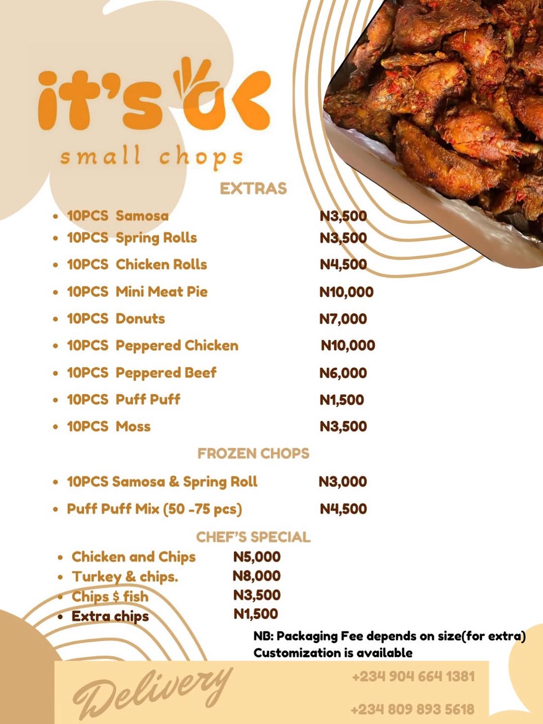 Updated MENU 
#abuja #abujasmallchops