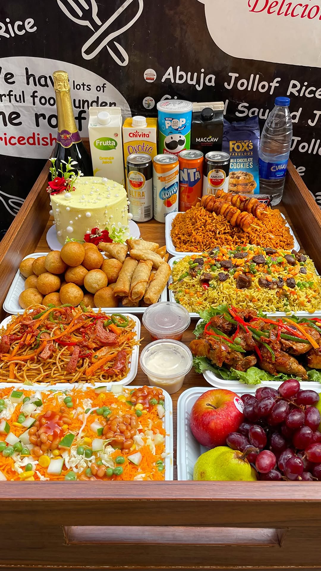 Order a luxury food tray that looks premium, tastes amazing and leaves a lasting impression.

A beautiful luxury food tray delivered from a loving wife to her husband and children.❤️

From the rich flavors to the premium presentation, every detail was carefully curated to create a memorable family moment.

Because Good Food served beautifully always leaves a lasting impression, whether it’s for Birthdays, appreciations, surprises, family treats.

We create luxury food trays that feel thoughtful, tastes delicious and looks classy.

Surprise someone today, you can also customize your own food trays to suit your tastes and preferences.

Send us a DM/ call/ WhatsApp: 08077555926

#foodtrays #foodtrayinabuja #surprisesinabuja #abujafoodtray #abujafoodtrayvendor