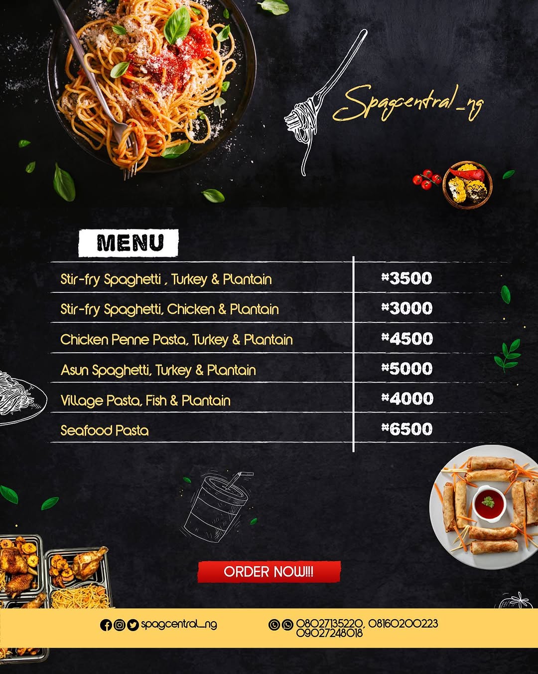 Good Morning & Happy New week Spagcentralng Lovers 💛✨🥂

#spagcentralng #stirfryspaghetti #foodies #onlinefoodvendorinlagos #reels #spaghettivendorinlagos #foodies #ogbalagos