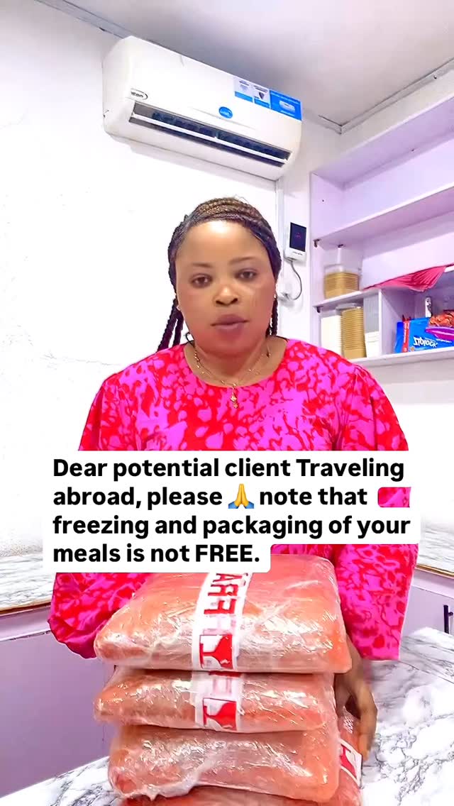 Dear potential clients traveling abroad, 🥰
Please note that freezing and packing of meals is not FREE, it’s Not part of the money you pay for the meals.

This is Nigeria, and most of the time we don’t have Electricity to power our freezers, we use fuel to power our freezers in other to ensure your meals are well frozen to Rock standard, and this does not come cheap at allllll…. 😫

How do we start to explain that we spent over 50k on fueling alone in Just two days🥹🥹😫… and

the fuel does not even last!!!!!😢

Packaging materials we use are also expensive, 
This materials  help retain the freshness of your meals till you get to your destination anywhere in the world 🌎. 

Our REGULAR clients already know this.

Dear Potential client, 🥰
Your satisfaction is key to us hence expect a fantastic and excellent service delivery + QUALITY TASTY MEALS always!👌

Thank you for your understanding
We can’t wait to pamper your tastebuds🫠🫠.

#tessyolobecatering✌ 
Good evening fam🥰