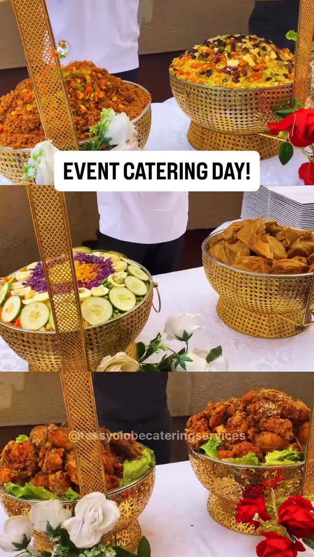 Who else is praying for December to just end,😄,cus we want to breathe but the month of December keeps saying NO!🤣🤣🤣….

It’s been back to back of work and sleepless nights but we are truly glad for trusting us with your meals,🙏🙏🙏🙏

2 Events down 

3 more to go ….

We are grateful 
Thank you  all for choosing TessyOlobecatering over and over again 🙏🙏🙏🙏

PS: We do not own the right the background song 🎵